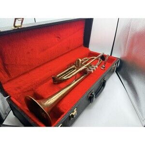 Vintage Bundy Selmer USA Trumpet with Case & Mouthpiece Designed by Vincent Bach